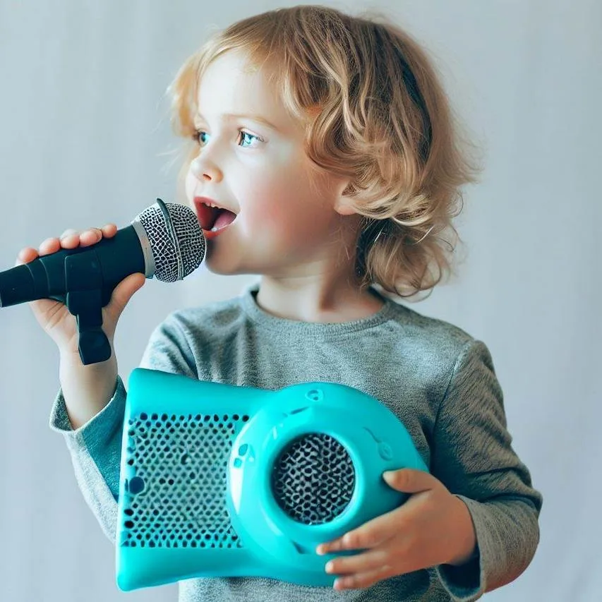 Detský mikrofón s reproduktorom