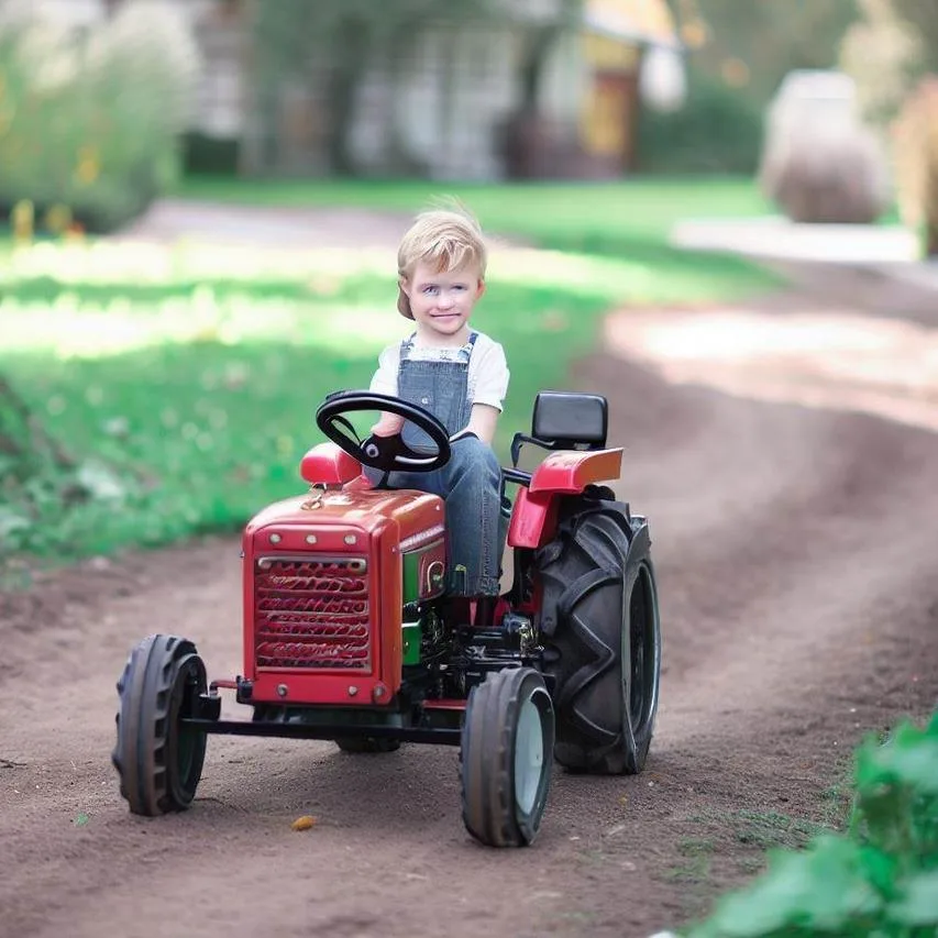 Detský traktor na vozenie: Zábava pre malých dobrodruhov